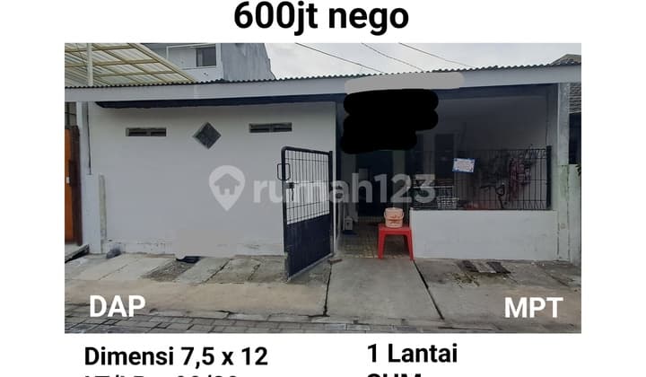 Dijual Rumah Pondok Benowo Indah Surabaya Dekat Sekolah Masjid