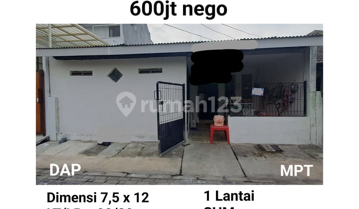 Dijual Rumah Pondok Benowo Indah Surabaya Dekat Sekolah Masjid