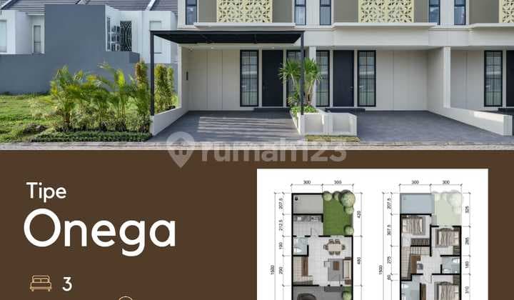 Dijual Rumah Onega Greenlake Citraland Wiyung Surabaya 6x15