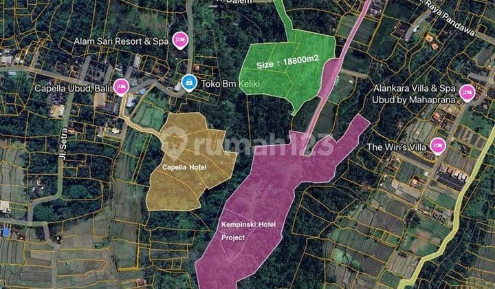 Land in Ubud Adjacent to Kempinski Hotel Resort