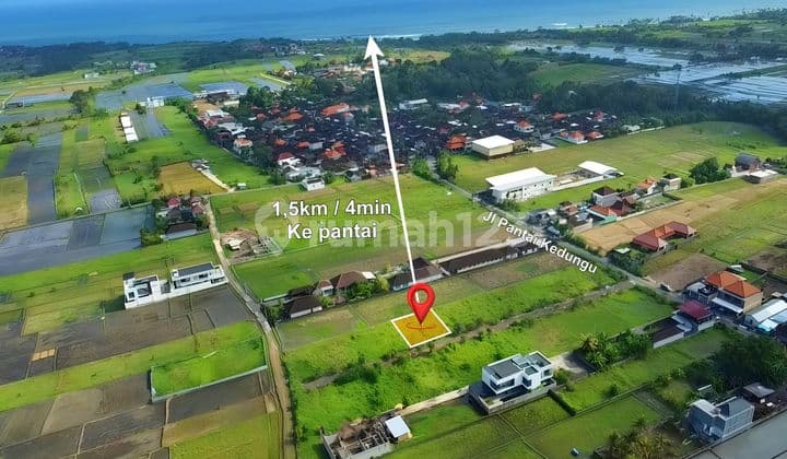 Tanah Belalang Kedungu Dekat Pantai View Sawah