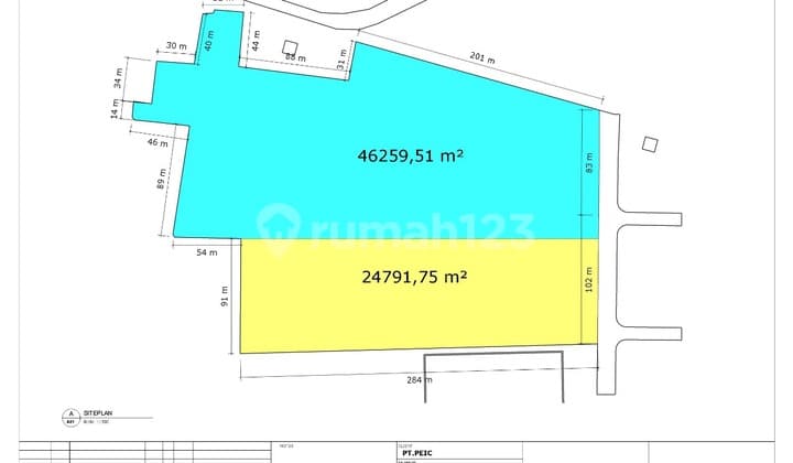 Strategic Location Land Yellow Block 3ha in Cikande Area