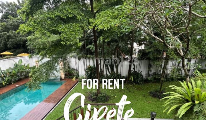 EN: For Rent: Tropical Villa Style House Inside Compound in Cipete