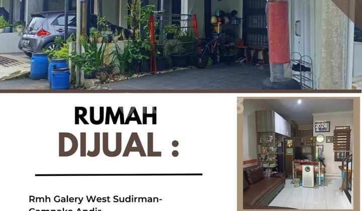 Dijual Rmh Galery West Sudirman Terjangkau