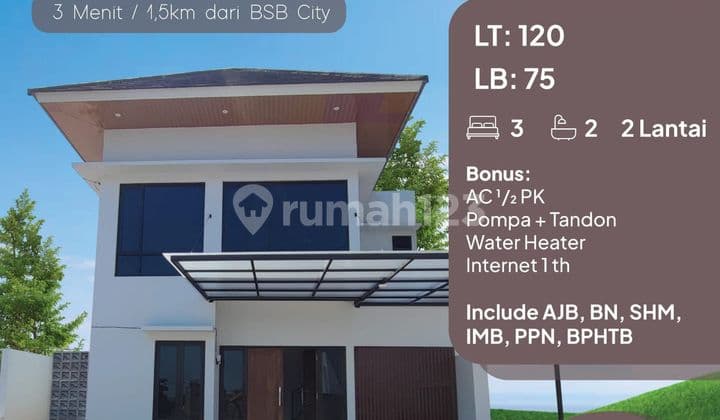 Rumah Baru Minimalis Modern Tengah Kota Semarang Siap Pakai Dekat Kic Gatsu Dekat Pintu Tol Dijual Di Ngaliyan Raya Semarang Barat