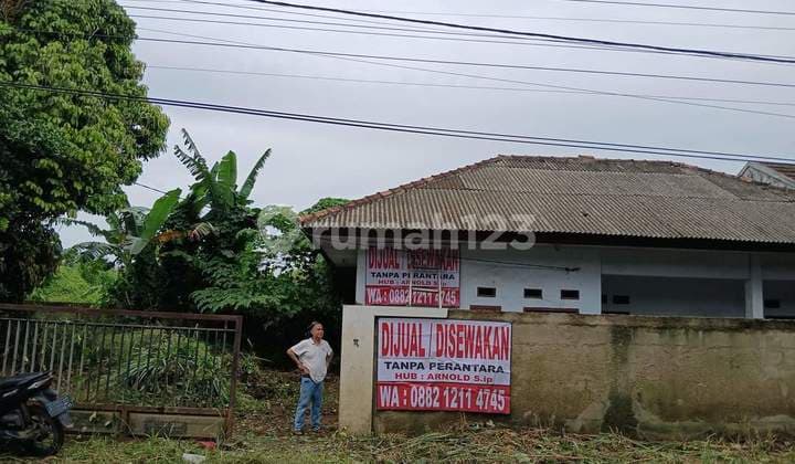 Jual Tanah 400 m2 bonus rumah di Rangkasbitung, pinggir jalan dan pinggir jalan tol