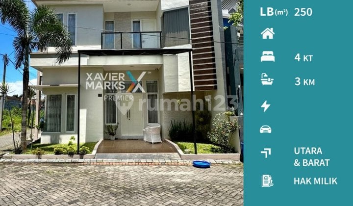 Rumah Hook 2 Lantai Pusat Kota di Jl Papa-Papa Lowokwaru Malang
