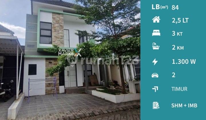 Rumah Modern 2,5 Lantai Siap Huni di Grand Amany Malang