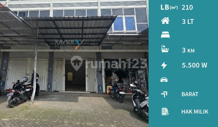Ruko Poros Jalan Kawasan Ramai di Jl Sigura-Gura Malang