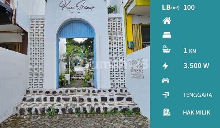 Ruang Usaha Furnish Dekat Pusat Kuliner di Pandanwangi Malang