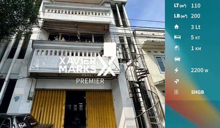 Dijual Ruko 3 Lantai Super Strategis di Oro-oro Dowo Klojen Malang