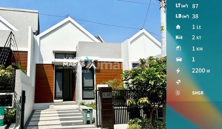 Dijual Rumah Baru di Riverfront Kedungkandang Malang Dekat Exit Tol