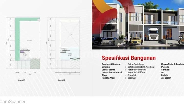 Gudang dan Ruko Aura Modern Warehouse