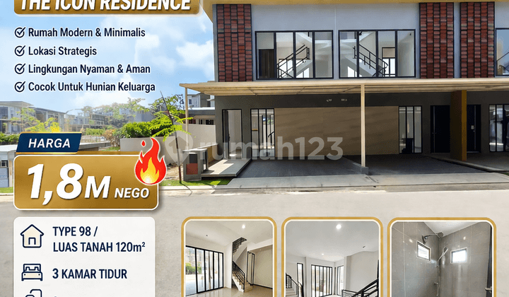 New Hook House for Sale - 3 Floors Developer Standard (Facing Southeast) The Icon Residence