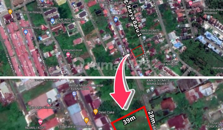 Tanah di Jl. Karya Baru, Gg. Karya Baru 1