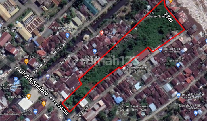 Tanah 12.071 m² di Jl. Adi Sucipto, Pontianak