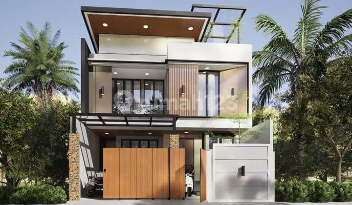 Rumah Mewah Modern Kontemporer Jakarta Selatan Dekat Area Perkantoran Tb Simatupang