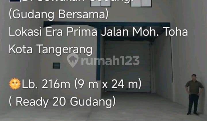 Dijual Gudang Eraprima Toha Industri Park Kota Tangey