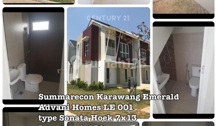 Dijual Rumah Hoek di Perumahan Summarecon Karawang Emerald