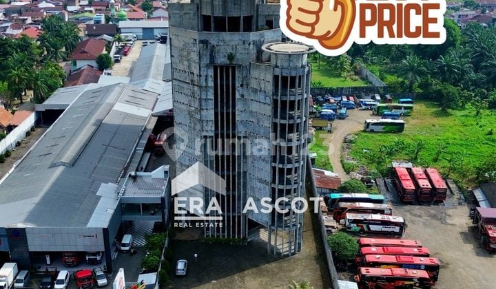 Gedung 10 Lantai Inti Kota Strategis Dekat Pintu Tol Jl. Sm Raja