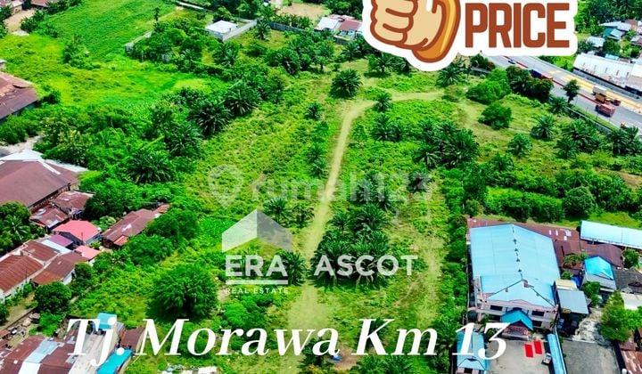 Tanah Komersial Luas 4 Ha Cuma 250 Meter Ke Gerbang Tol T. Morawa