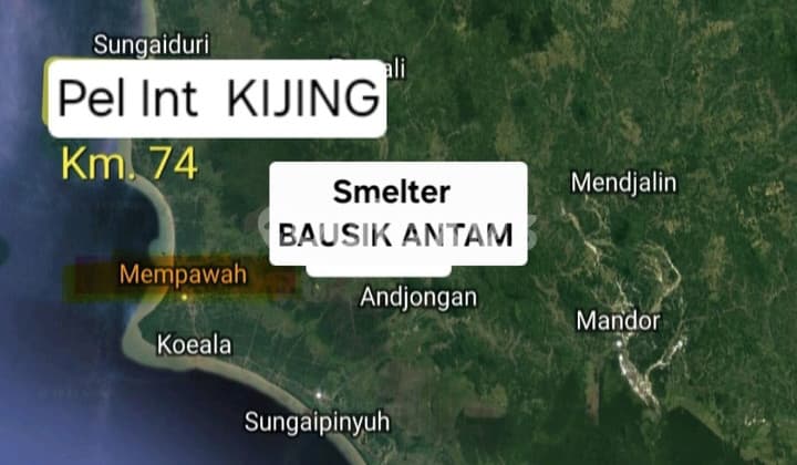 JUAL TANAH KOTA PONTIANAK NOL JALAN RAYA JALAN UTAMA KE PELABUHAN INTERNASIONAL KIJING