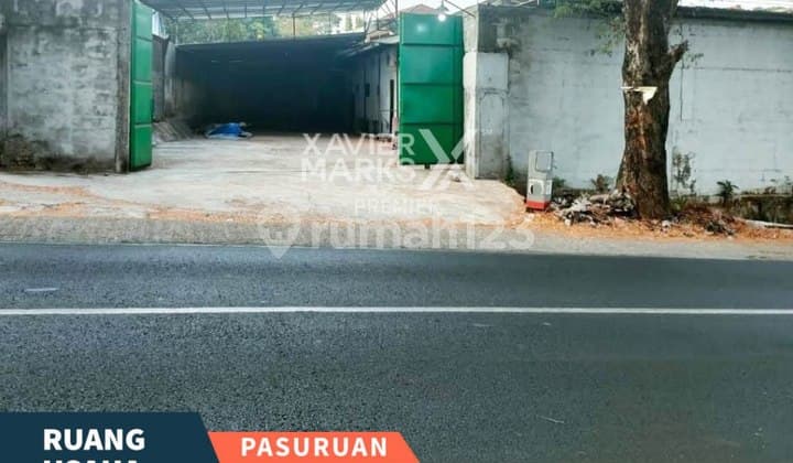 Ruang Usaha Ex. Gudang Lokasi Sangat Strategis di Nol Jalan Raya Prigen Pandaan