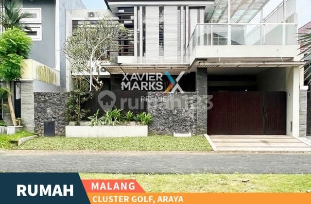 Rumah Modern Plus Kolam Renang di Boulevard Cluster Golf Araya