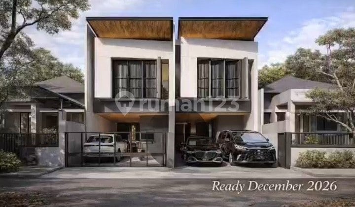 2 Unit Rumah Baru 2 Lantai Jejer Modern Minimalis, Gayungsari Barat, Surabaya Selatan, Strategis