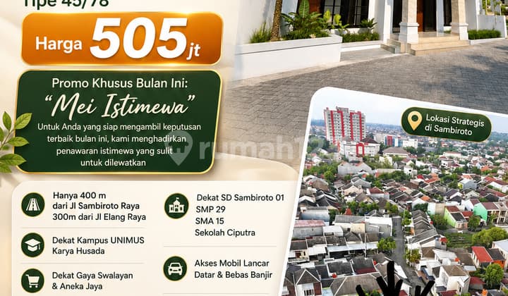 Semarang City House in Sambiroto Near Java Mall Unimus Rs Wongso Undip