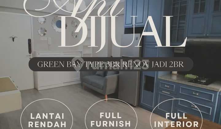 Green Bay Apartment Type 3BR Renovated into 2BR Low Floor