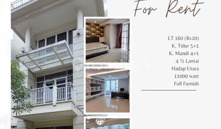 Rumah CBD Pluit Exclusive Garden House 5 Kamar Tidur Furnish