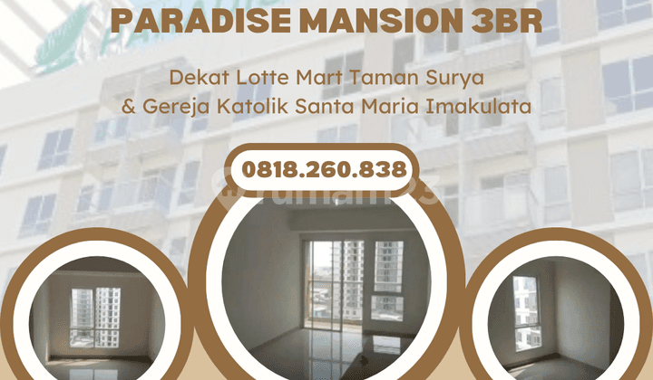 Apartment Paradise Mansion Palem 3 BR New