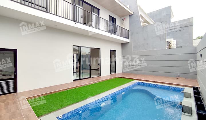 Dijual Rumah Mewah Baru Gres 2lt Araya Golf Kontemporer Modern Kolam Renang Dekat Binus,plaza Araya,club House