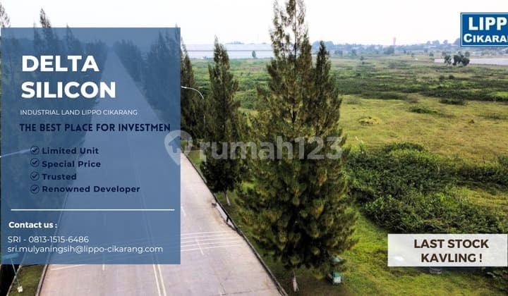 Tanah Industri 4 Hektar Siap Bangun Di Jalan Utama Lippo Cikarang