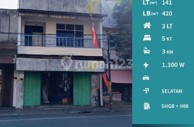 I92 Ruko 3 Lantai Lokasi Strategis Pasar Besar Malang