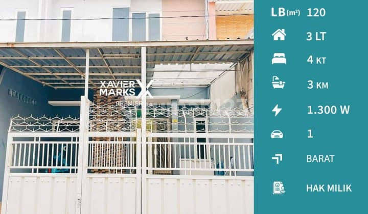 I116 Rumah 3 Lantai Dijual Murah , Langsung Siap Huni