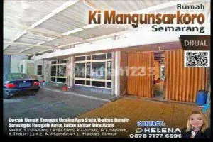 Rumah besar luas tengah kota Semarang siap huni dekat simpang lima bisa untuk usaha di Ki Mangunsarkoro Semarang tengah
