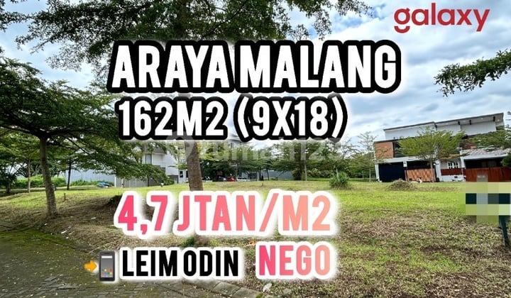 Tanah Murah Araya Malang Asteria Hill Dekat Binus