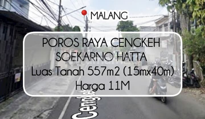 Tanah + Rumah Raya Bunga Cengkeh Lowokwaru Soekarno Hatta Malang
