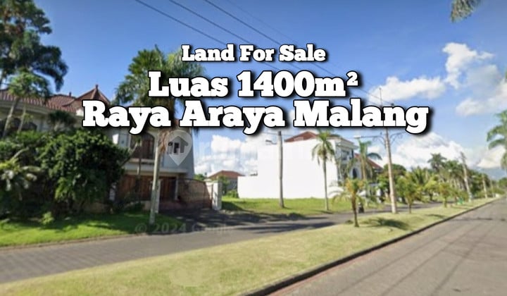 Tanah Raya Poros Boulevard Perumahan Cluster Araya Malang Lokasi Strategis dekat Tol, Kampus Binus