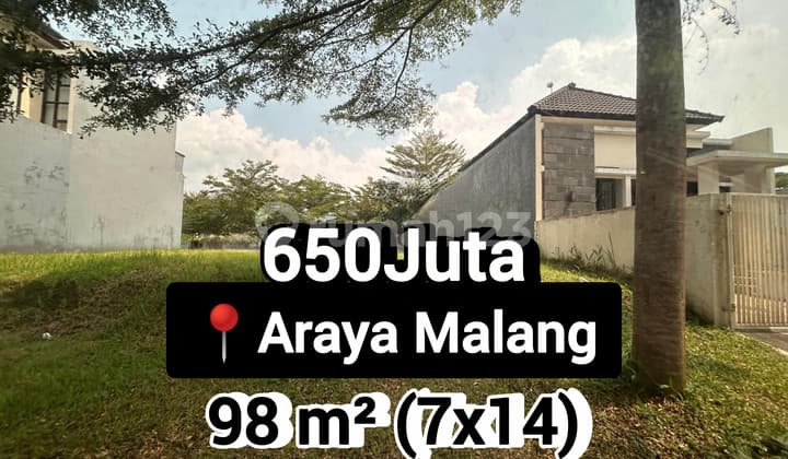Tanah Dijual Araya Malang Dekat Binus University