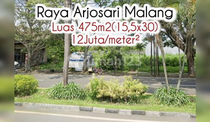 Tanah Strategis Raya Arjosari Raden Intan Malang