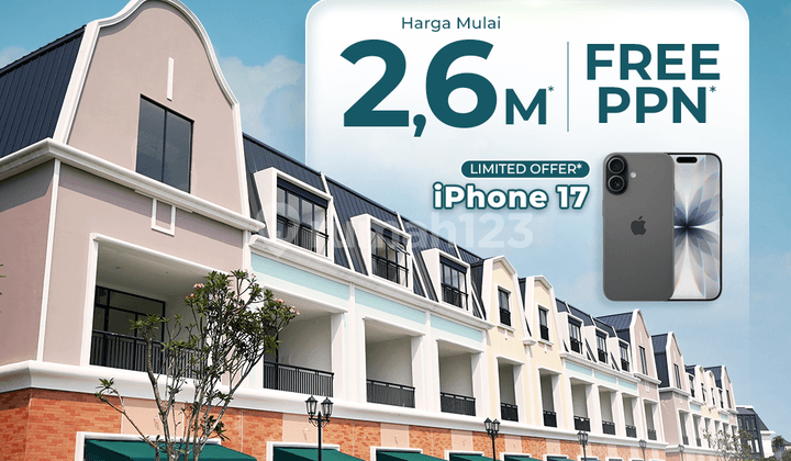 Dijual Ruko Baru 3 Lantai Hadap Jalan Boulevard Citra Garden Bintaro Siap Huni DP0% Cicilan Rp 16 Jutaan