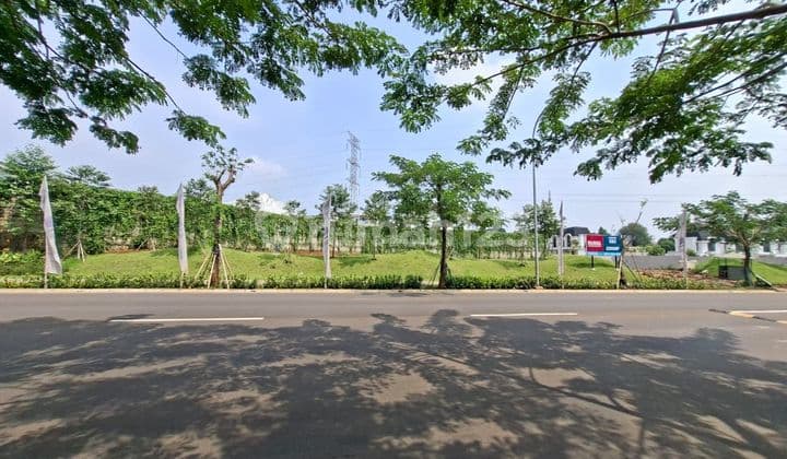 Ready-to-build land for sale on Boulevard Citra Garden Bintaro, near toll road and KRL access, flood-free.