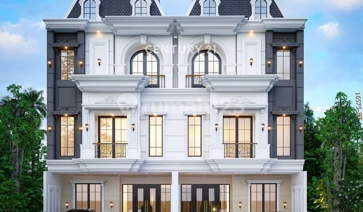 Dijual Rumah Brandnew Design American Classic di Dalam Town House