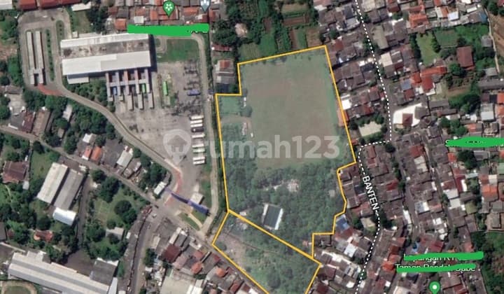 For Sale Dijual Pondok Cabe Area. Tanah Matang Siap Bangun, Cocok Untuk Pabrik, Gudang Atau Perumahan