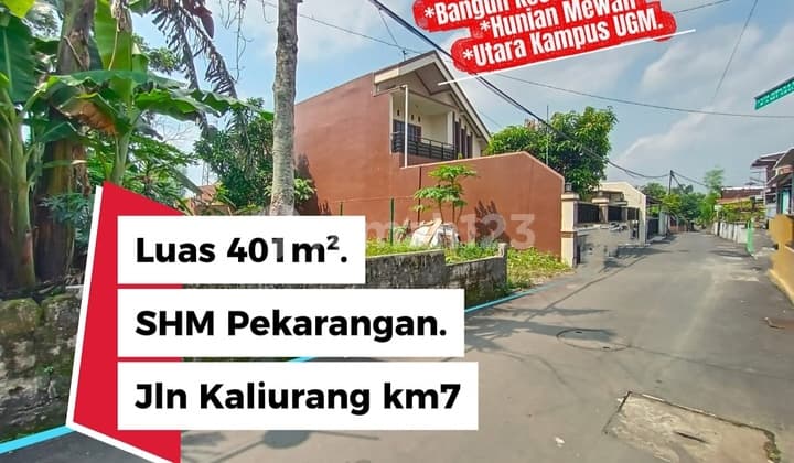 Jual Tanah Strategis Jalan Kaliurang Utara Kampus Ugm