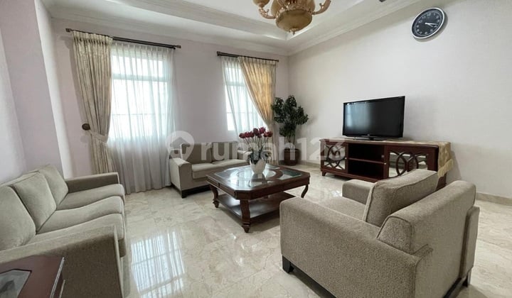 For Rent Belleza Permata Hijau Apartment Furnished 3BR Size 156 m² in South Jakarta
