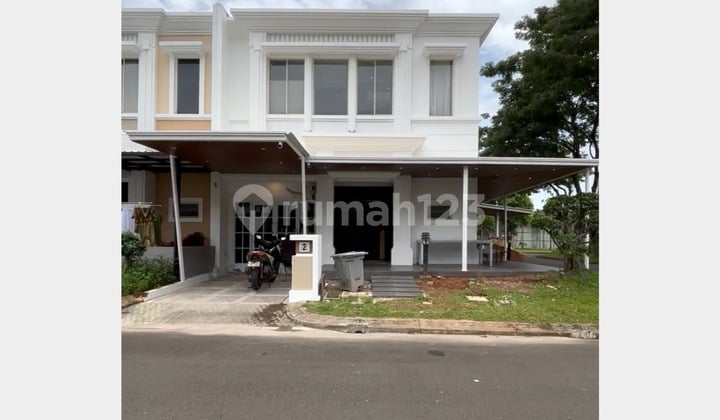 Dijual Full Furnished Rumah Hoek Cluster Flamingo The Springs Summarecon Serpong, Tangerang